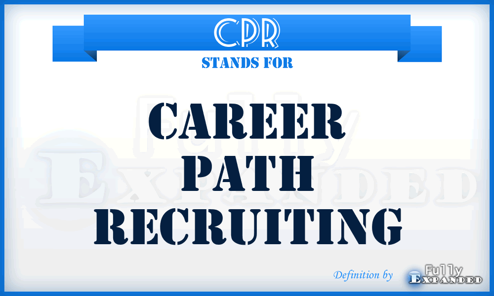 CPR - Career Path Recruiting