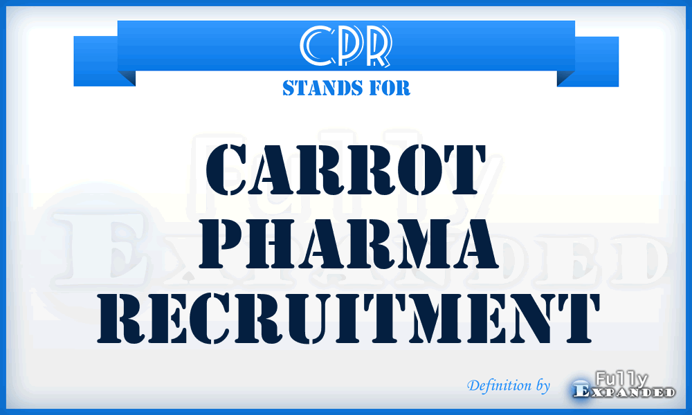 CPR - Carrot Pharma Recruitment