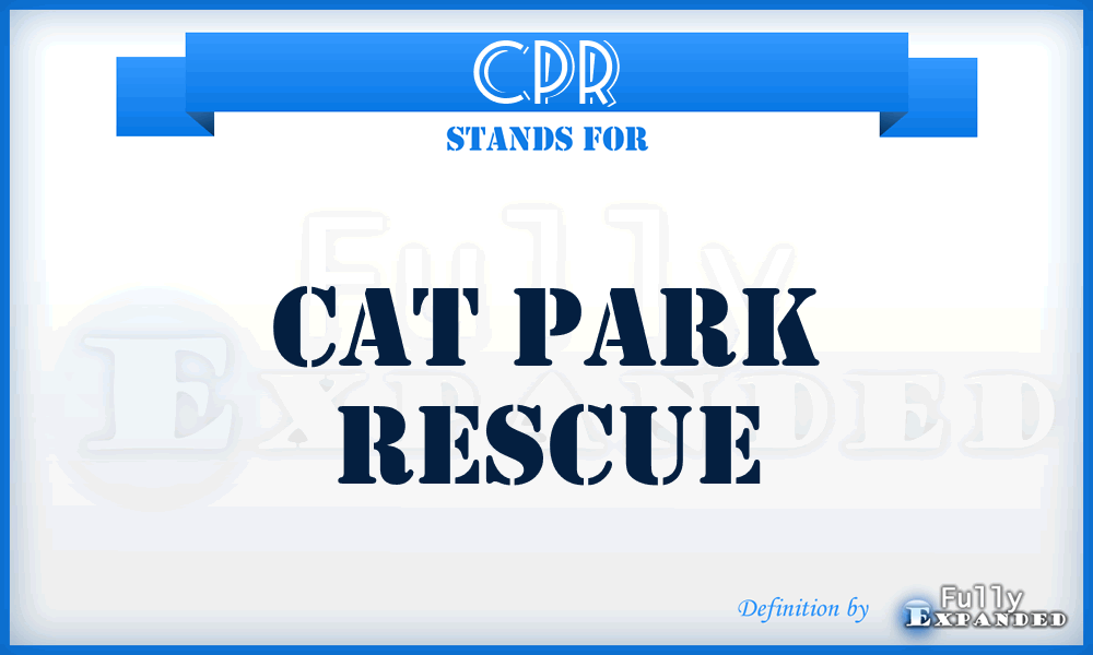 CPR - Cat Park Rescue