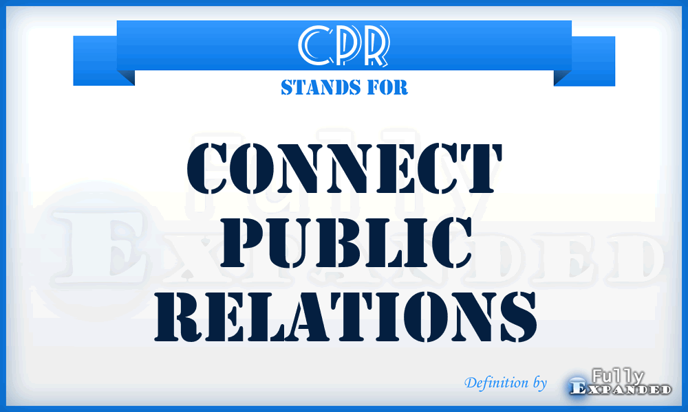 CPR - Connect Public Relations