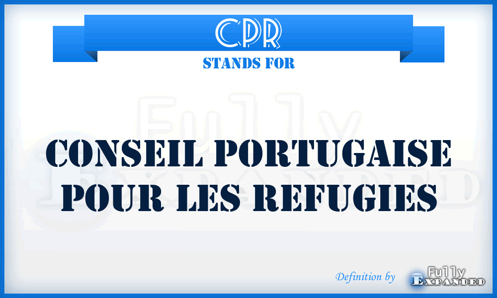 CPR - Conseil portugaise pour les refugies