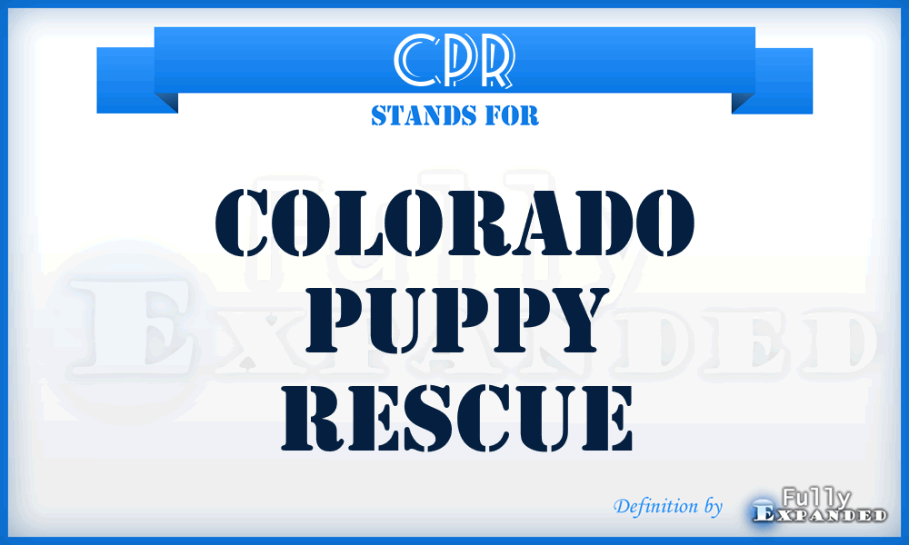 CPR - Colorado Puppy Rescue