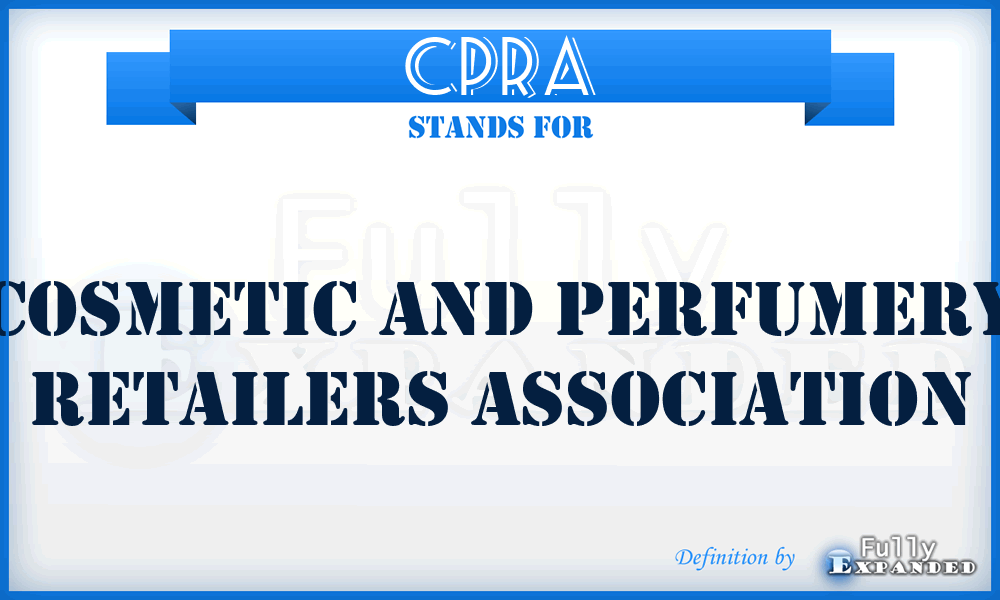 CPRA - Cosmetic and Perfumery Retailers Association