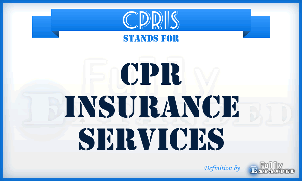 CPRIS - CPR Insurance Services