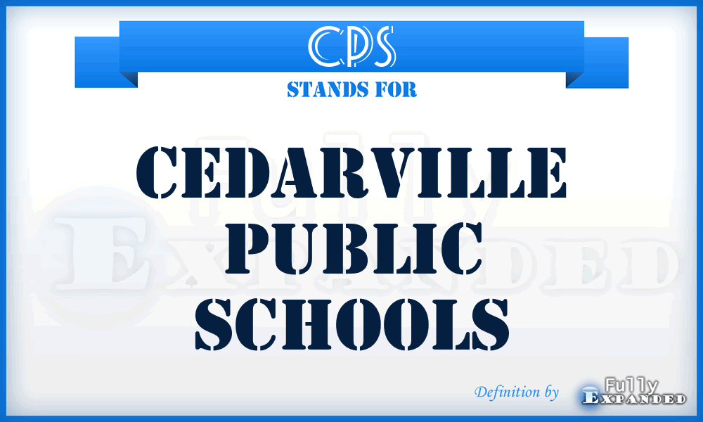 CPS - Cedarville Public Schools