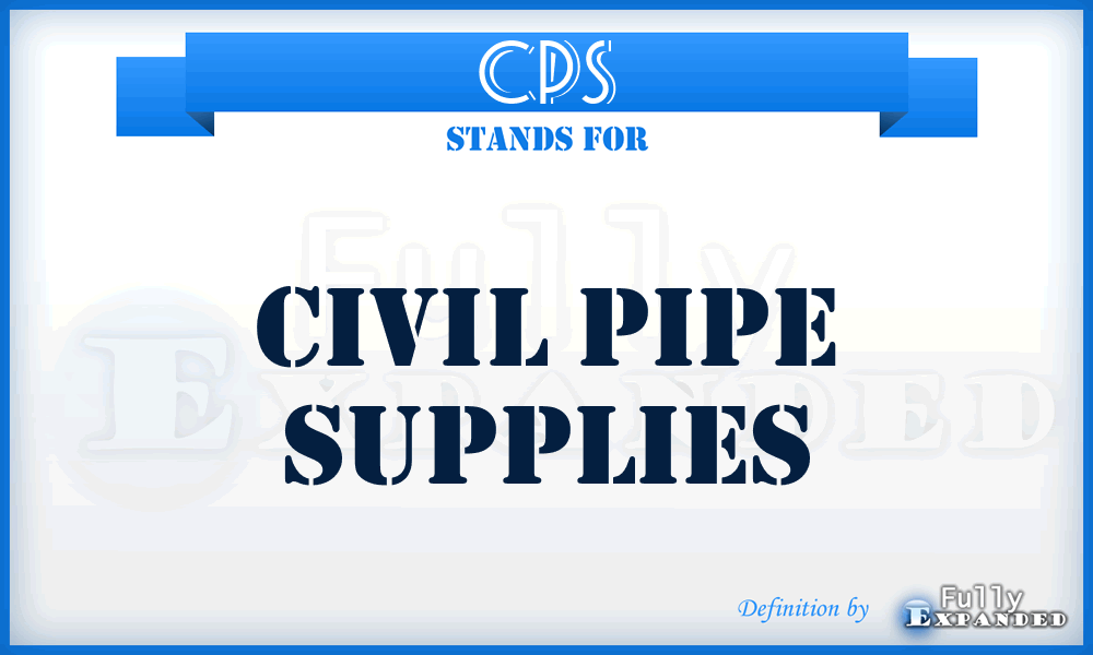 CPS - Civil Pipe Supplies
