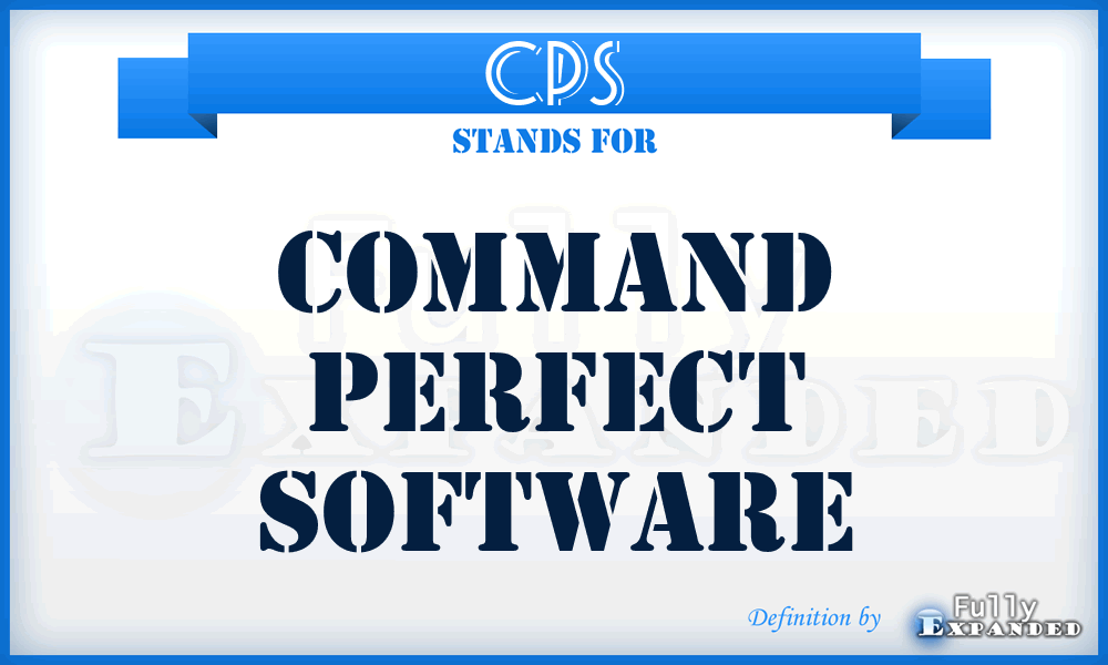 CPS - Command Perfect Software