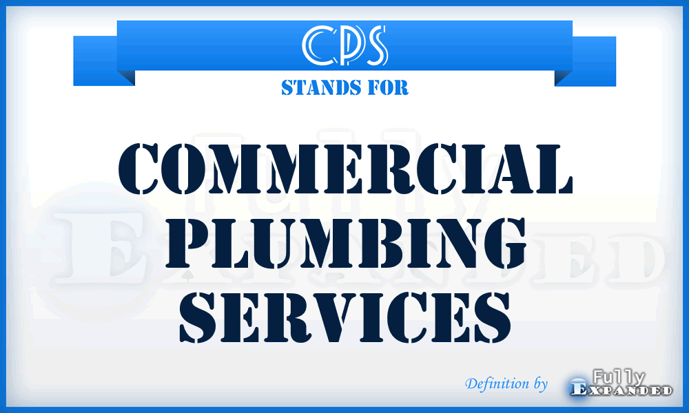 CPS - Commercial Plumbing Services