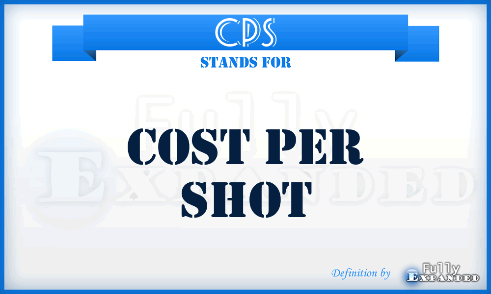 CPS - Cost Per Shot