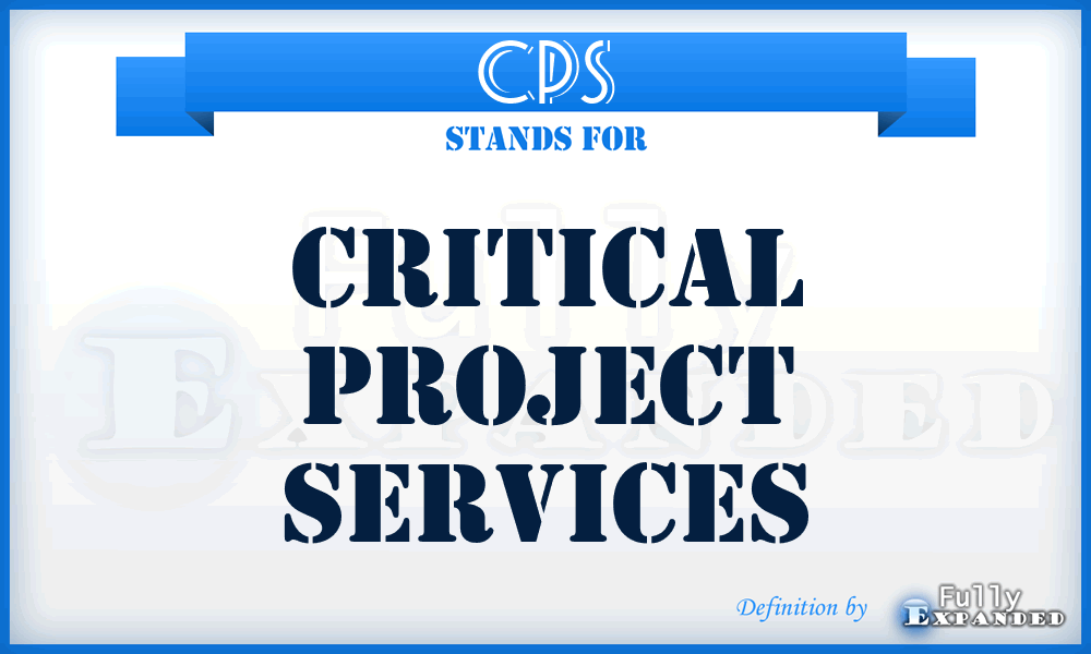 CPS - Critical Project Services