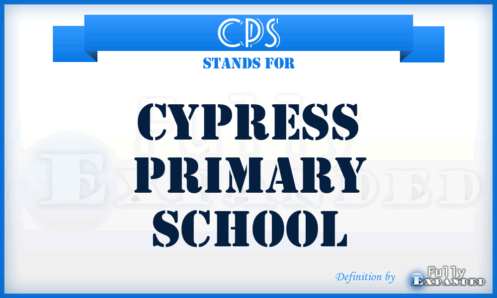CPS - Cypress Primary School