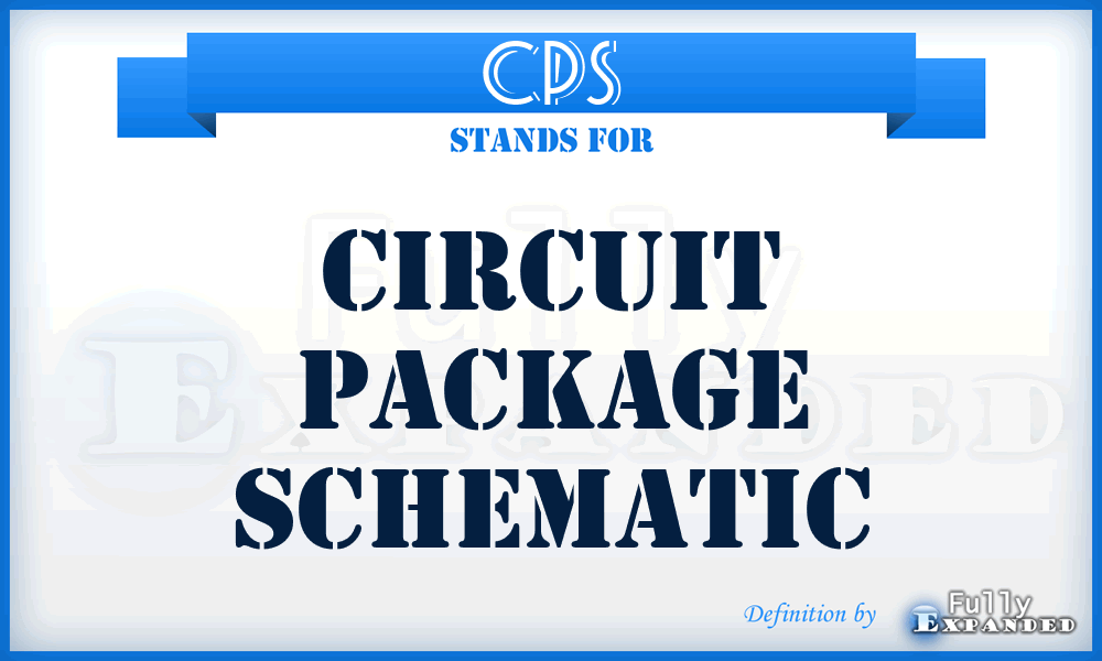 CPS - circuit package schematic