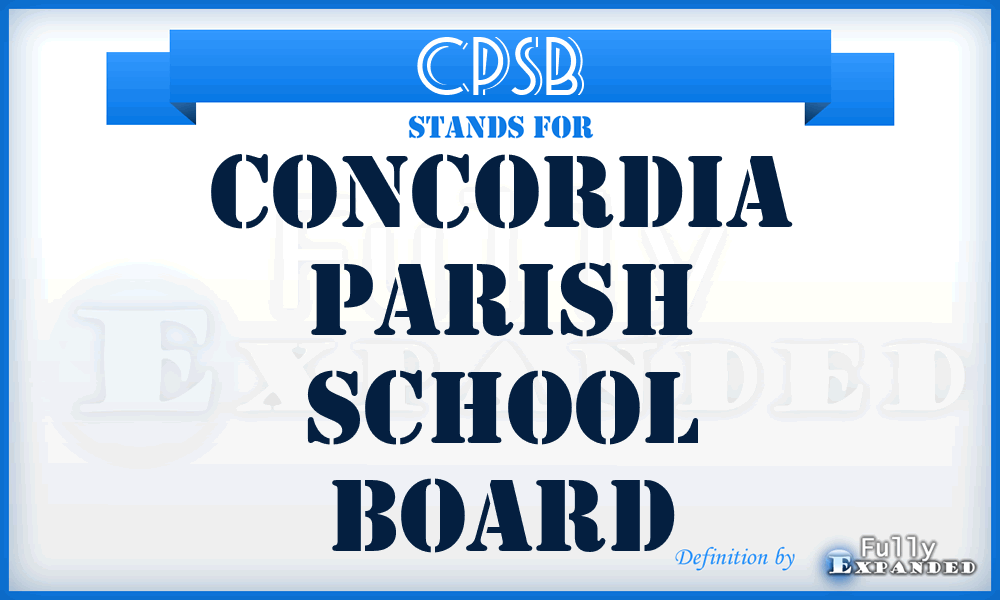 CPSB - Concordia Parish School Board