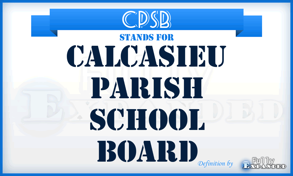 CPSB - Calcasieu Parish School Board