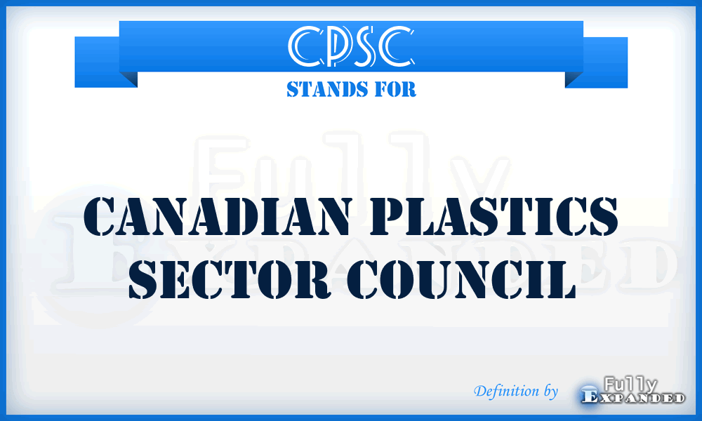 CPSC - Canadian Plastics Sector Council