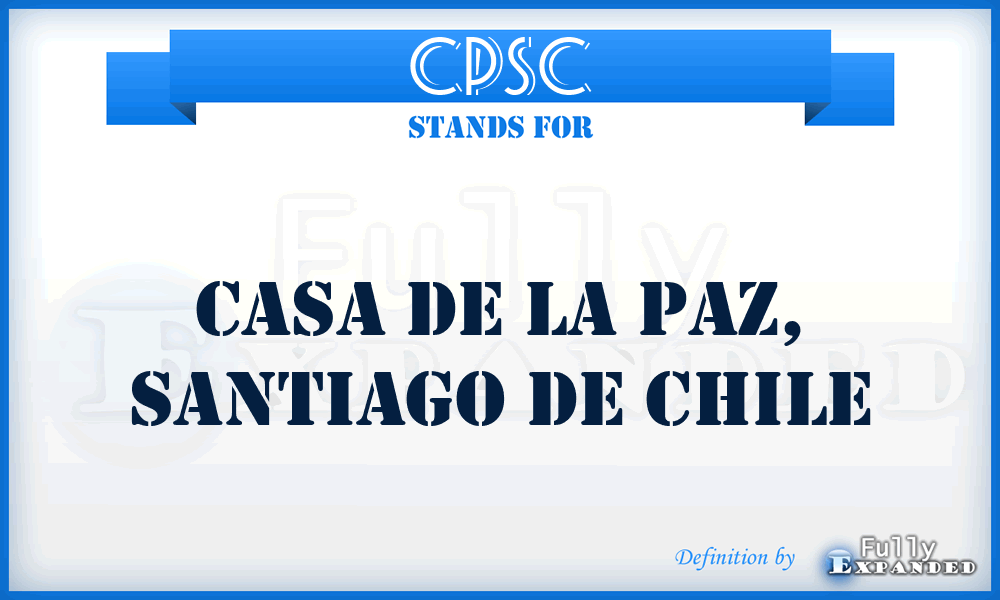CPSC - Casa de la Paz, Santiago de Chile