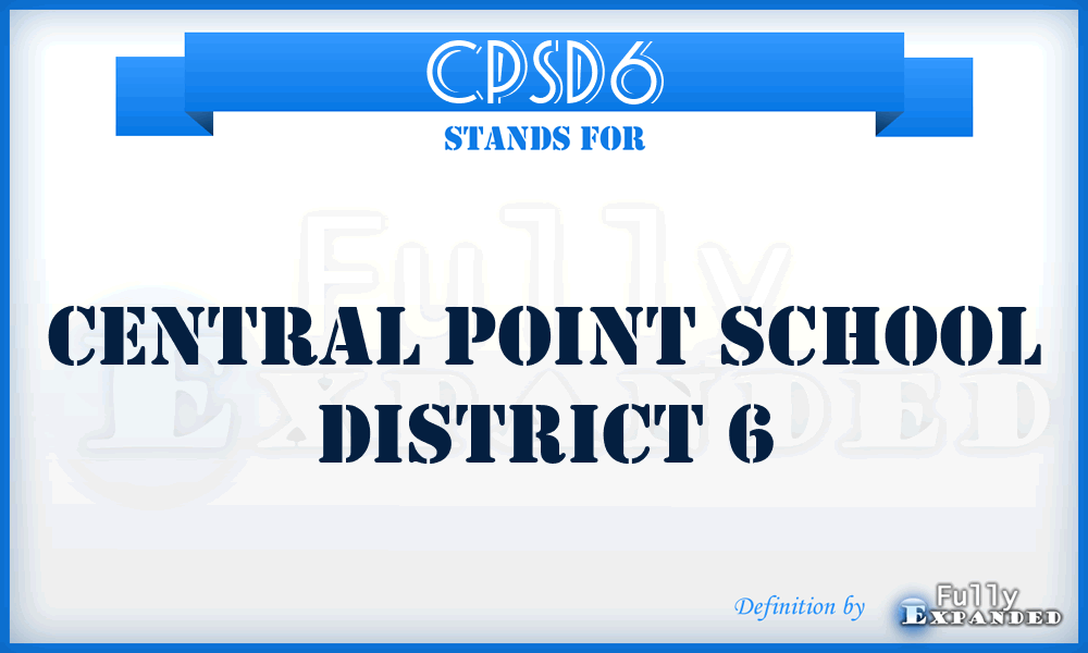 CPSD6 - Central Point School District 6