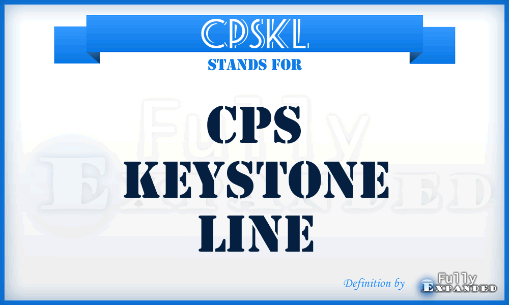 CPSKL - CPS Keystone Line