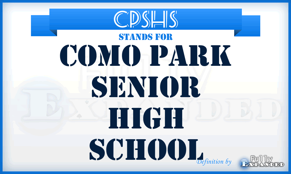 CPSHS - Como Park Senior High School