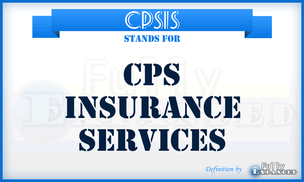 CPSIS - CPS Insurance Services