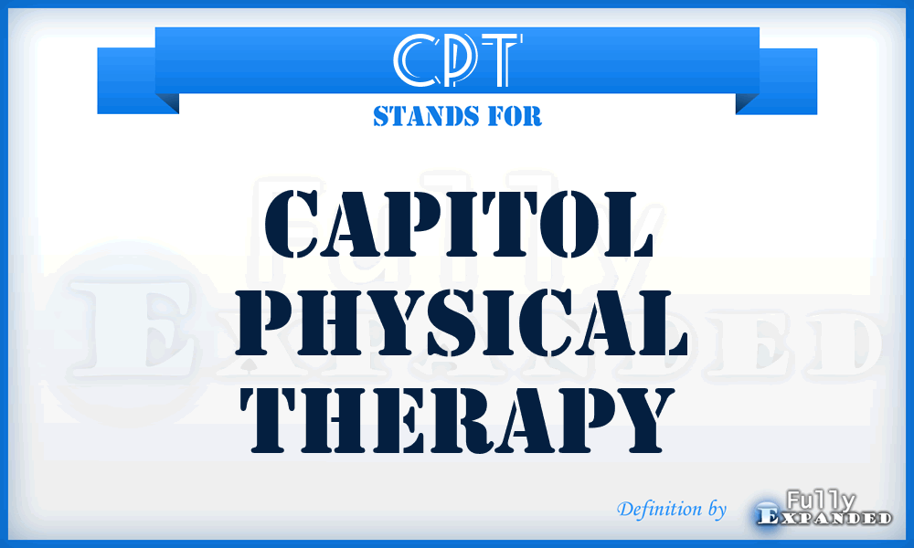 CPT - Capitol Physical Therapy