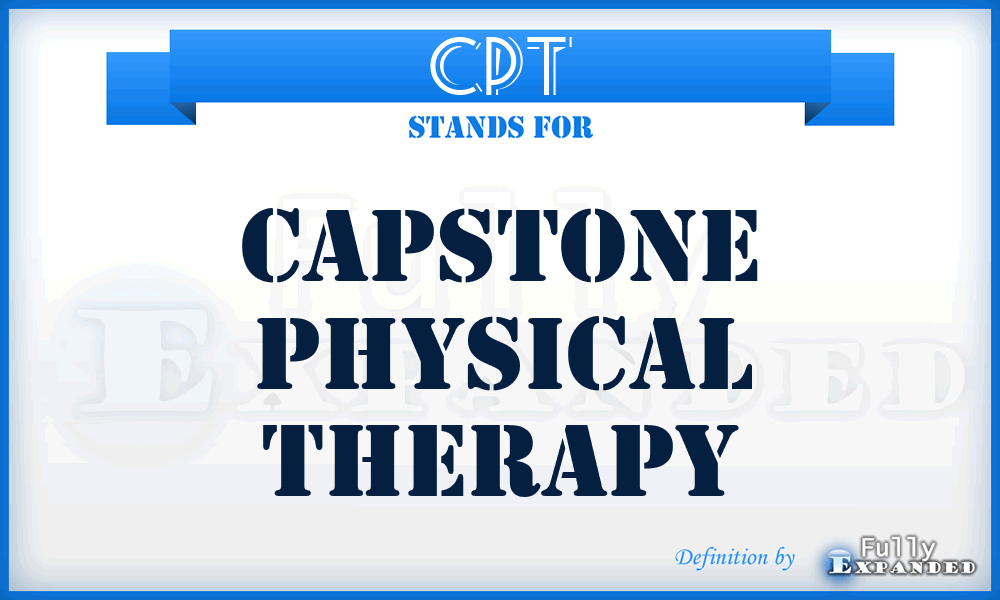 CPT - Capstone Physical Therapy