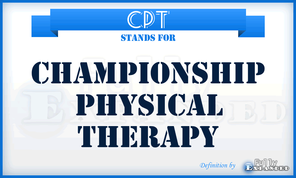 CPT - Championship Physical Therapy