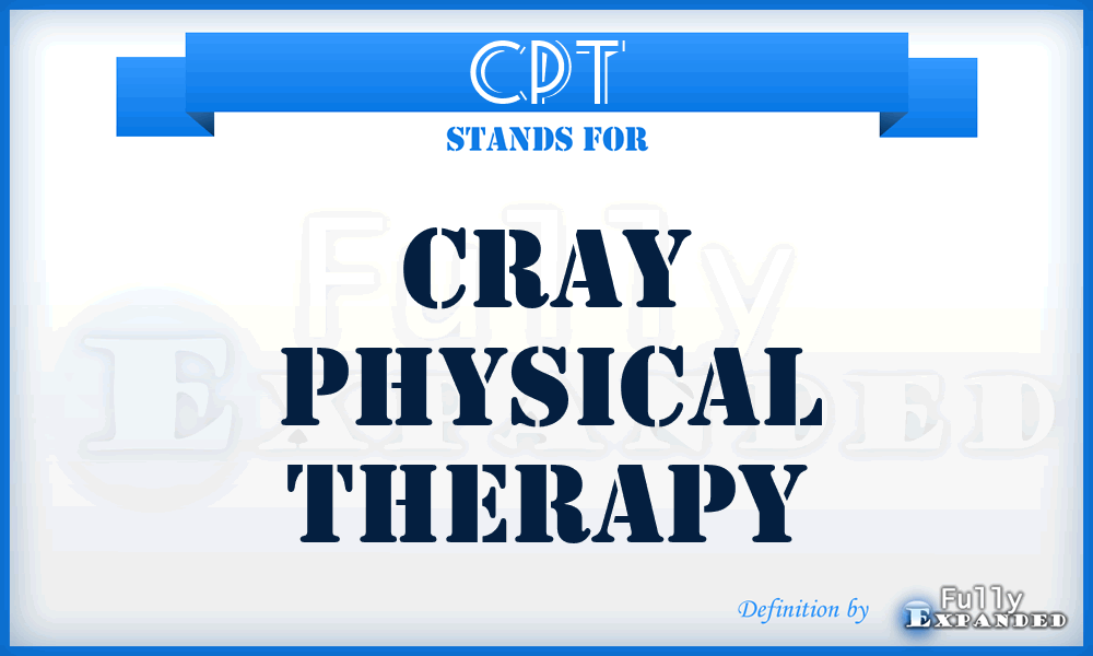 CPT - Cray Physical Therapy