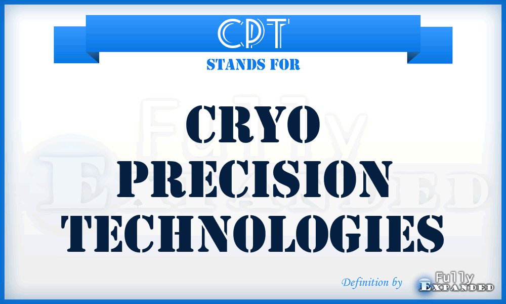 CPT - Cryo Precision Technologies