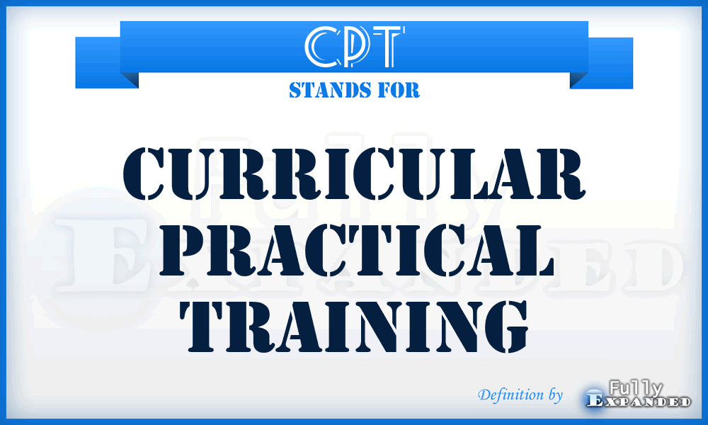 CPT - Curricular Practical Training