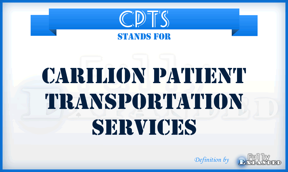 CPTS - Carilion Patient Transportation Services