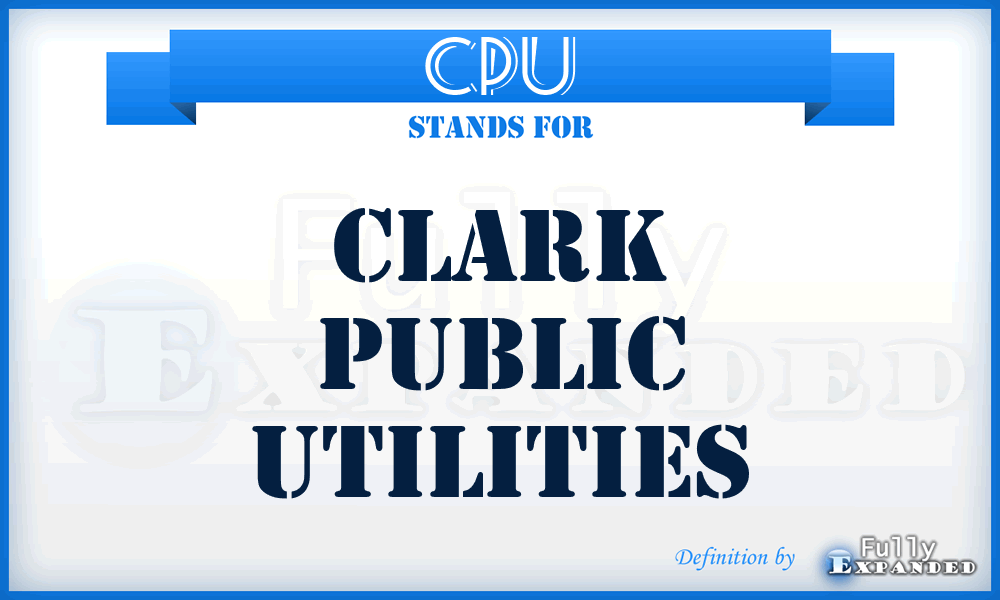 CPU - Clark Public Utilities