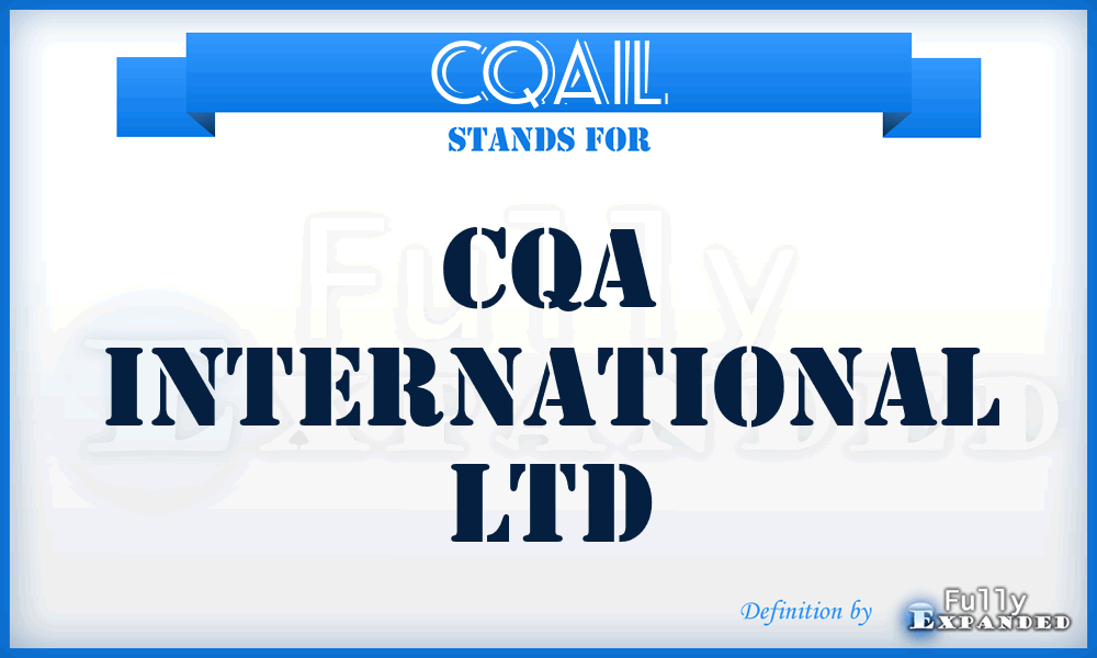 CQAIL - CQA International Ltd