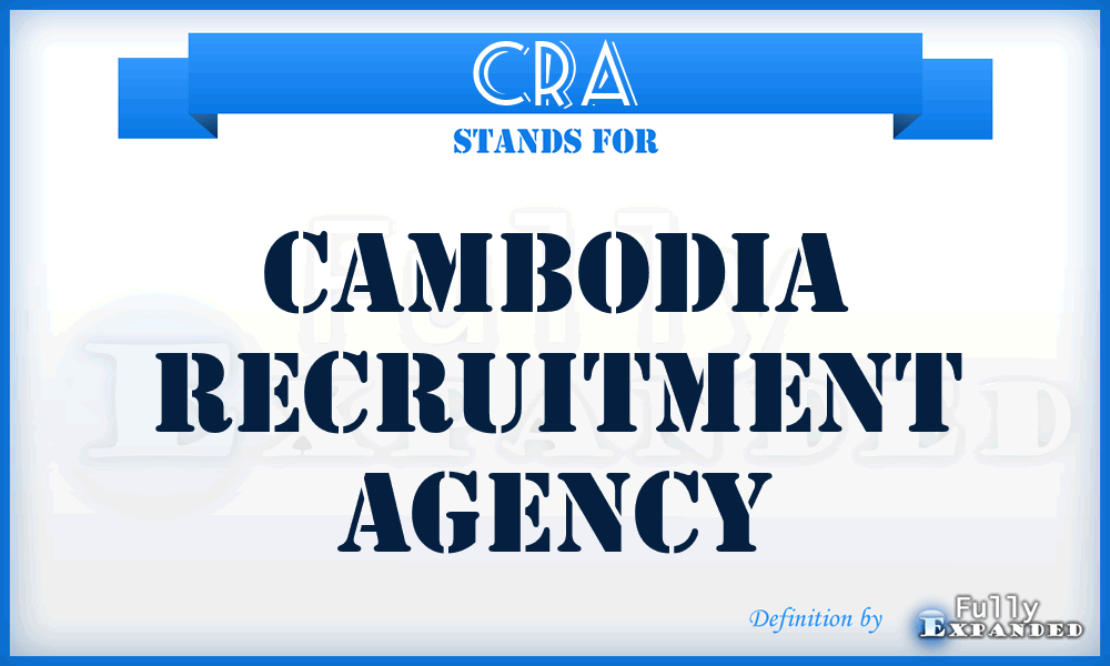 CRA - Cambodia Recruitment Agency