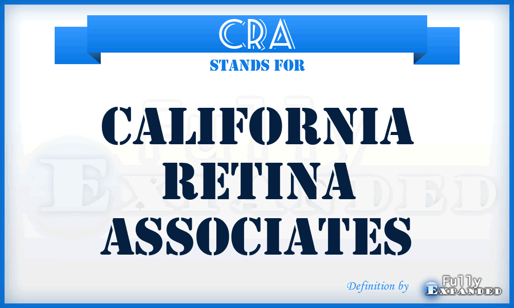 CRA - California Retina Associates