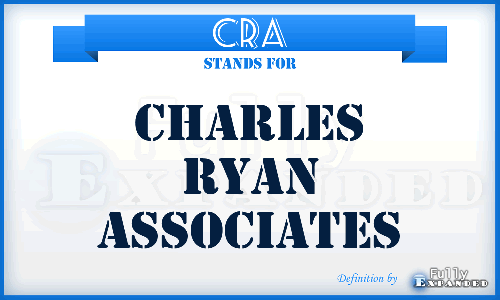 CRA - Charles Ryan Associates