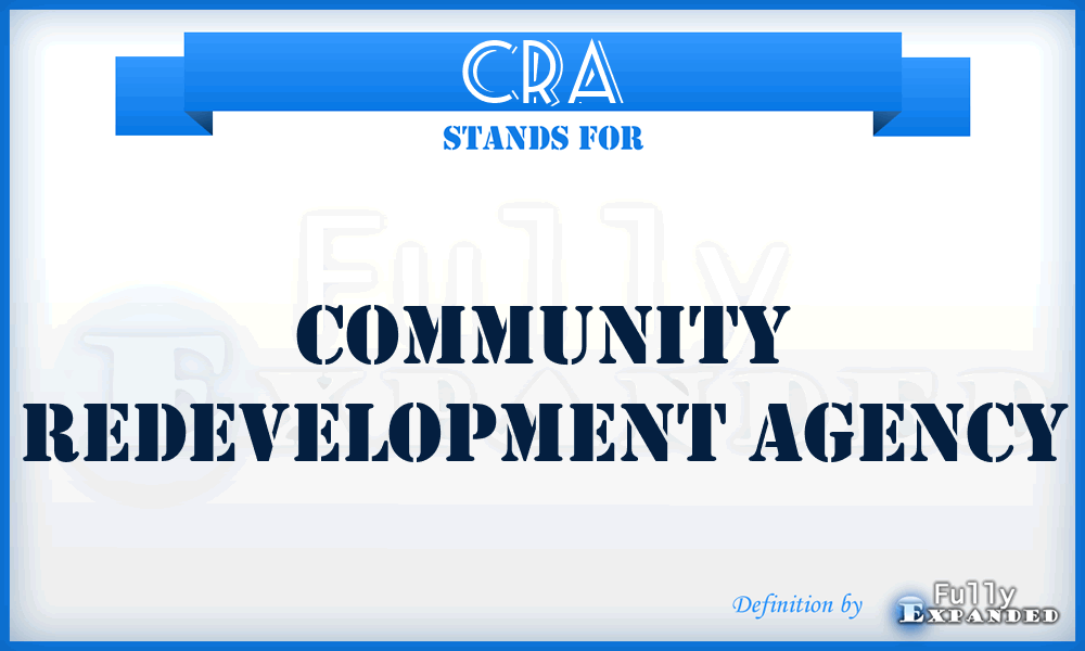 CRA - Community Redevelopment Agency