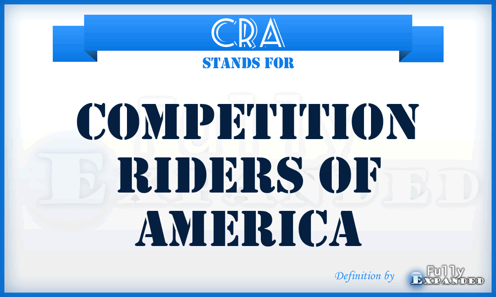 CRA - Competition Riders of America