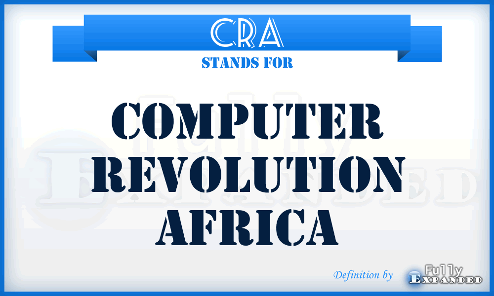 CRA - Computer Revolution Africa
