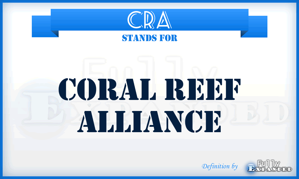 CRA - Coral Reef Alliance