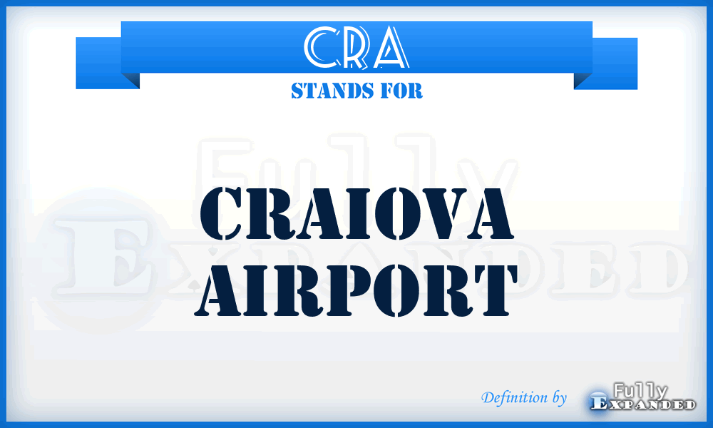 CRA - Craiova airport