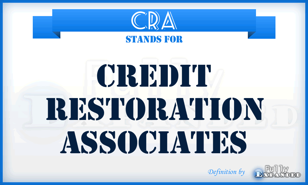 CRA - Credit Restoration Associates
