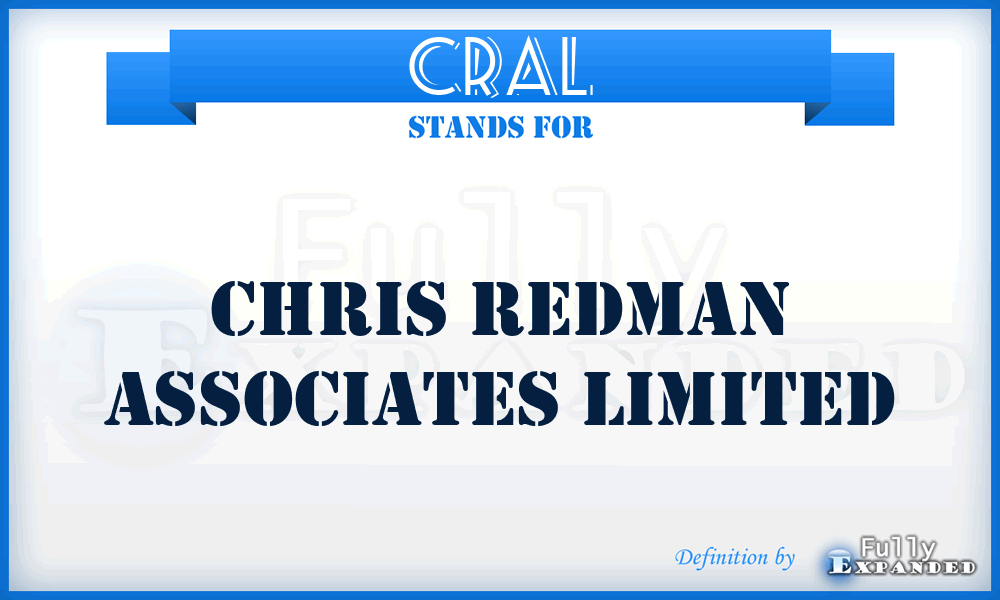 CRAL - Chris Redman Associates Limited