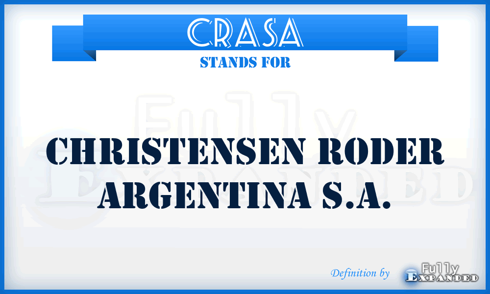 CRASA - Christensen Roder Argentina S.A.