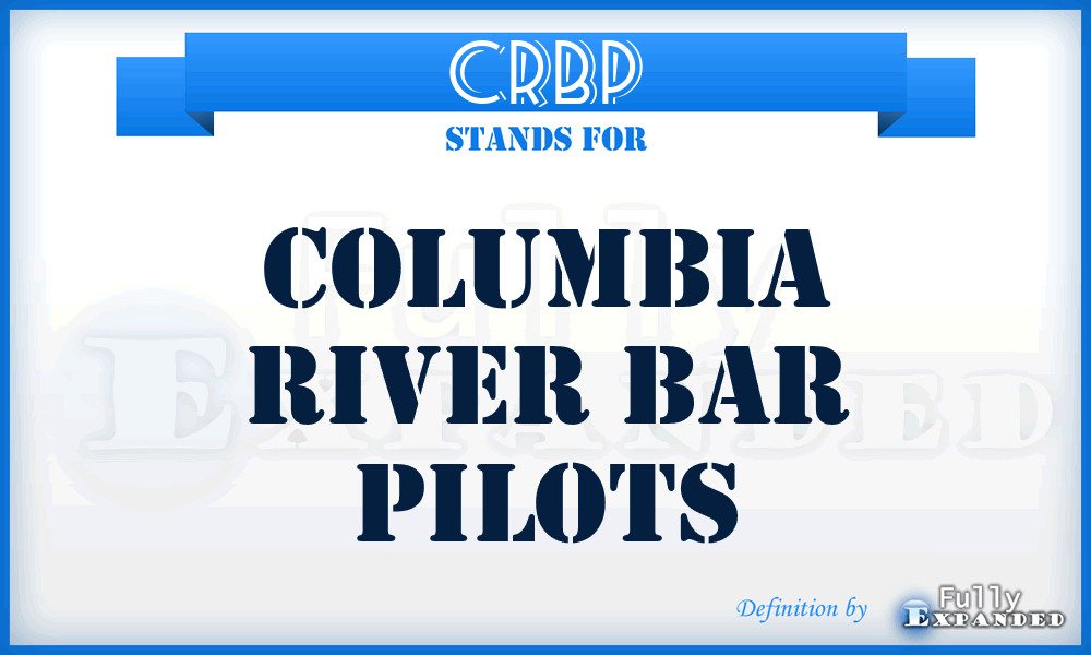 CRBP - Columbia River Bar Pilots