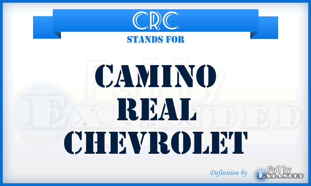 CRC - Camino Real Chevrolet