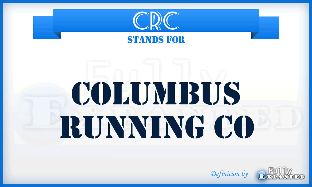 CRC - Columbus Running Co