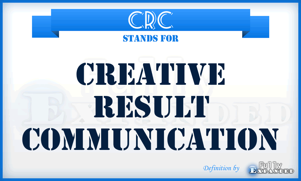 CRC - Creative Result Communication