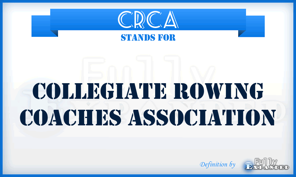 CRCA - Collegiate Rowing Coaches Association