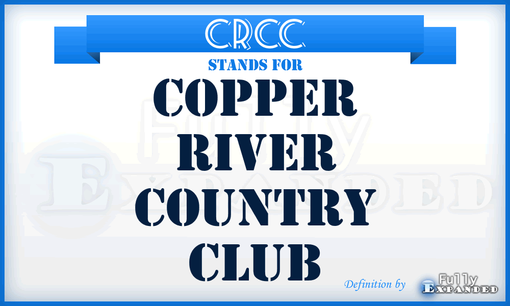 CRCC - Copper River Country Club
